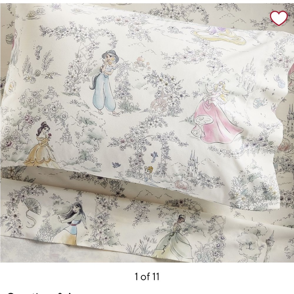 NIB PBK Disney Princess Bedding Set